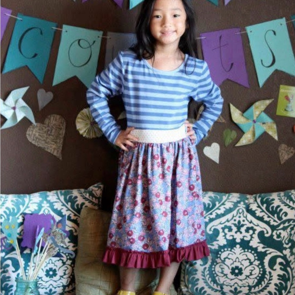 GIRLS MATILDA JANE CHARACTER COUNTS HEART SOULD PRIDE PAISLEY DRESS, SIZE 8